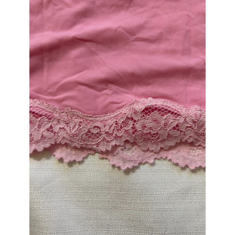 Skims NWT Fits Everybody Lace Triangle Cami Bubblegum Tonal Size Large - Picture 3 of 6